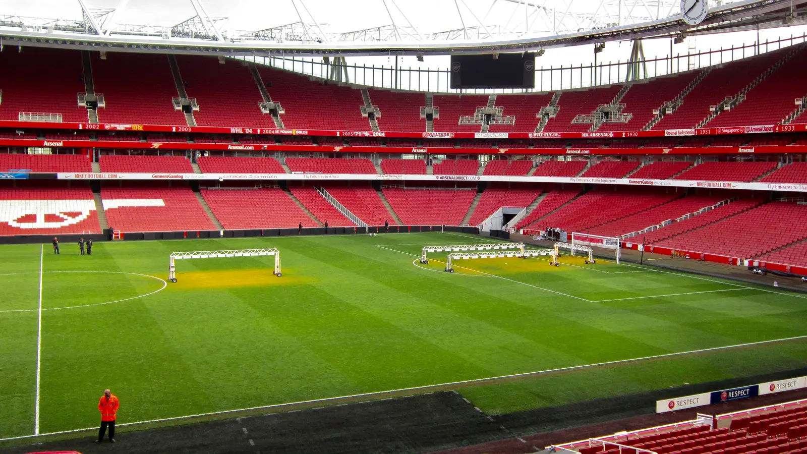 L'intérieur de l'Emirates Stadium d'Arsenal